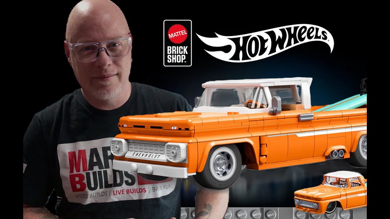 🔥 Набор Mattel Brick Shop Hot Wheels: пикап Chevy 1962 года | Обзор от @MarkBuildsBRIX