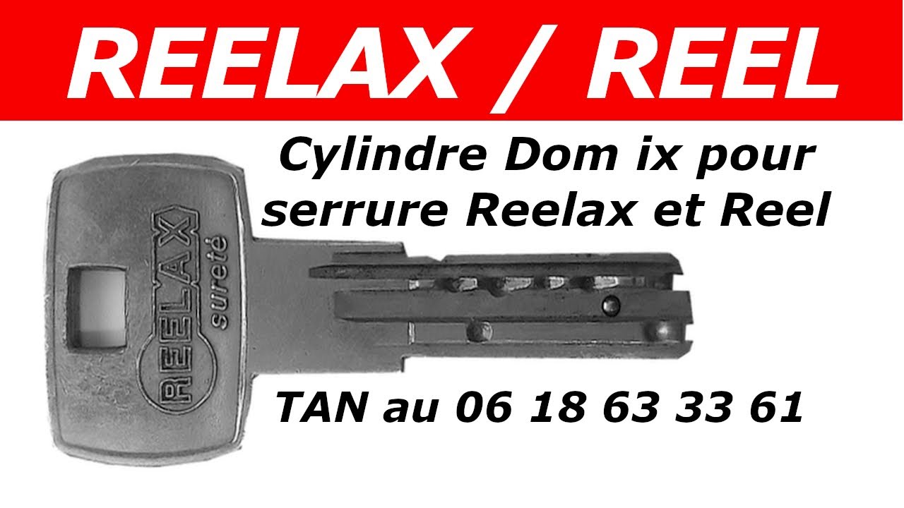 Cylindre dom ix pour serrure reel et reelax