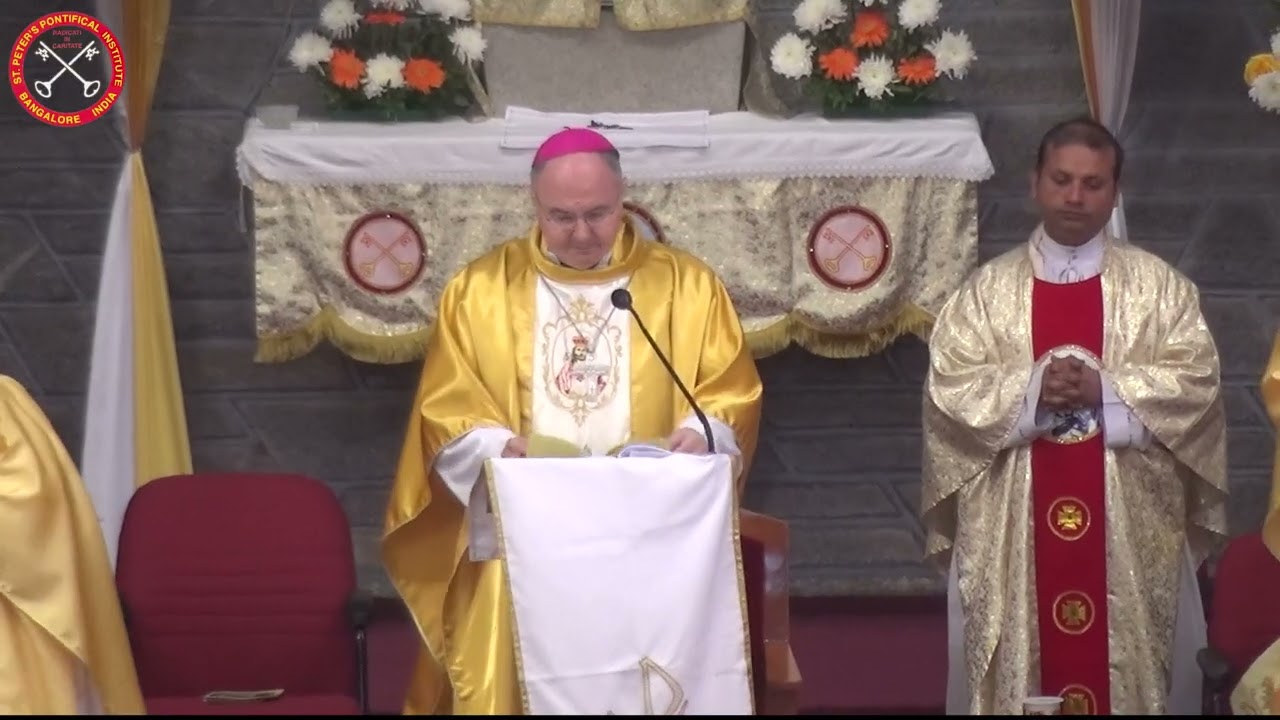 Golden Jubilee Valedictory by Archbishop Carlo Maria polvani Holy Eucharistic celebration