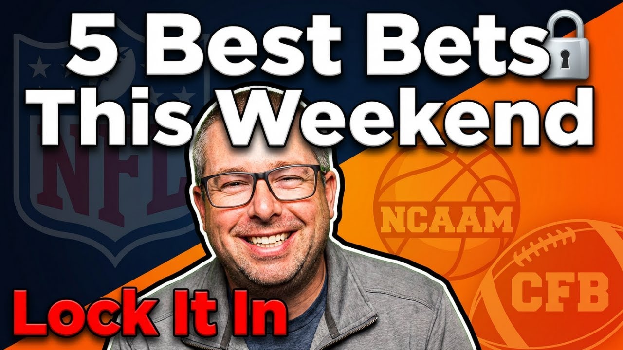 Lock It In 🔒 | 5 Best Bets This Weekend (NFL, NCAAM, CFB Title & More)