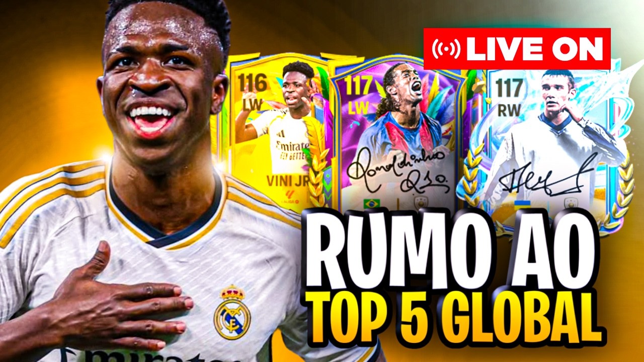 🔴LIVE ON FC MOBILE 26!!🔴TESTANDO NOVO RONALDINHO 117 DA BOX😱ANALISANDO TIME!! RUMO AO TOP 5 GLOBAL!!