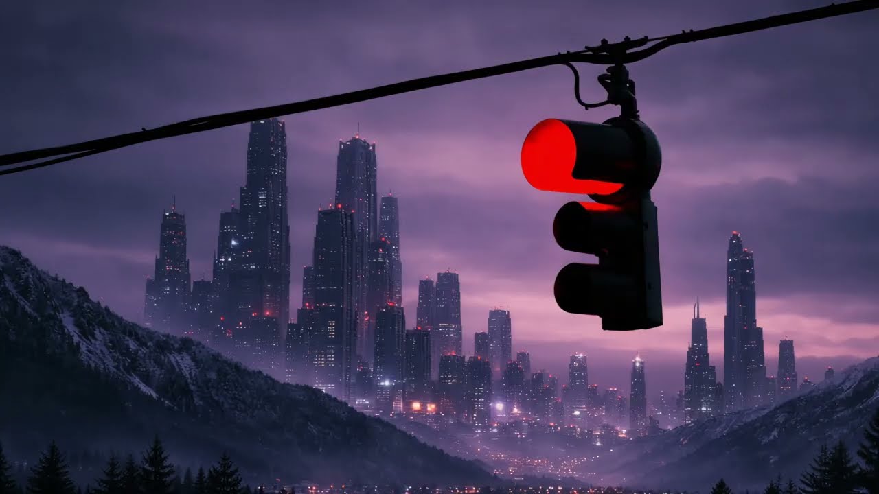The Red Signal Waiting in Empty Streets | Ambient Soundscape