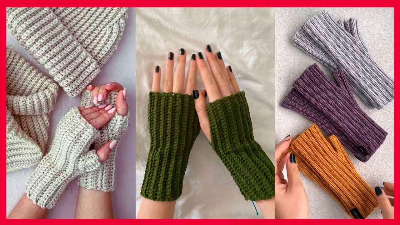 🔴ASOMBROSO! Nadie creería q se teje así de fácil | Guantes - Mitones tejido a crochet paso a paso ❤