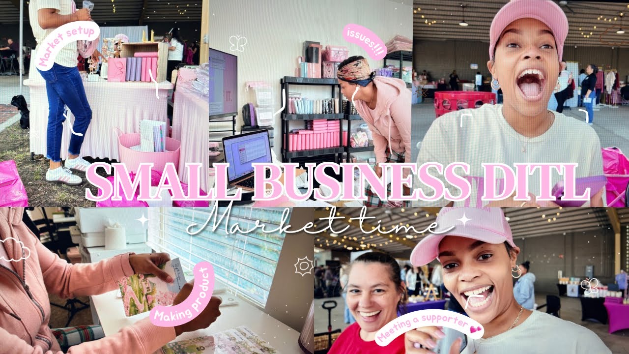 Small Business DITL | Market Day Chaos, Setup, Issues & Wins ✨
