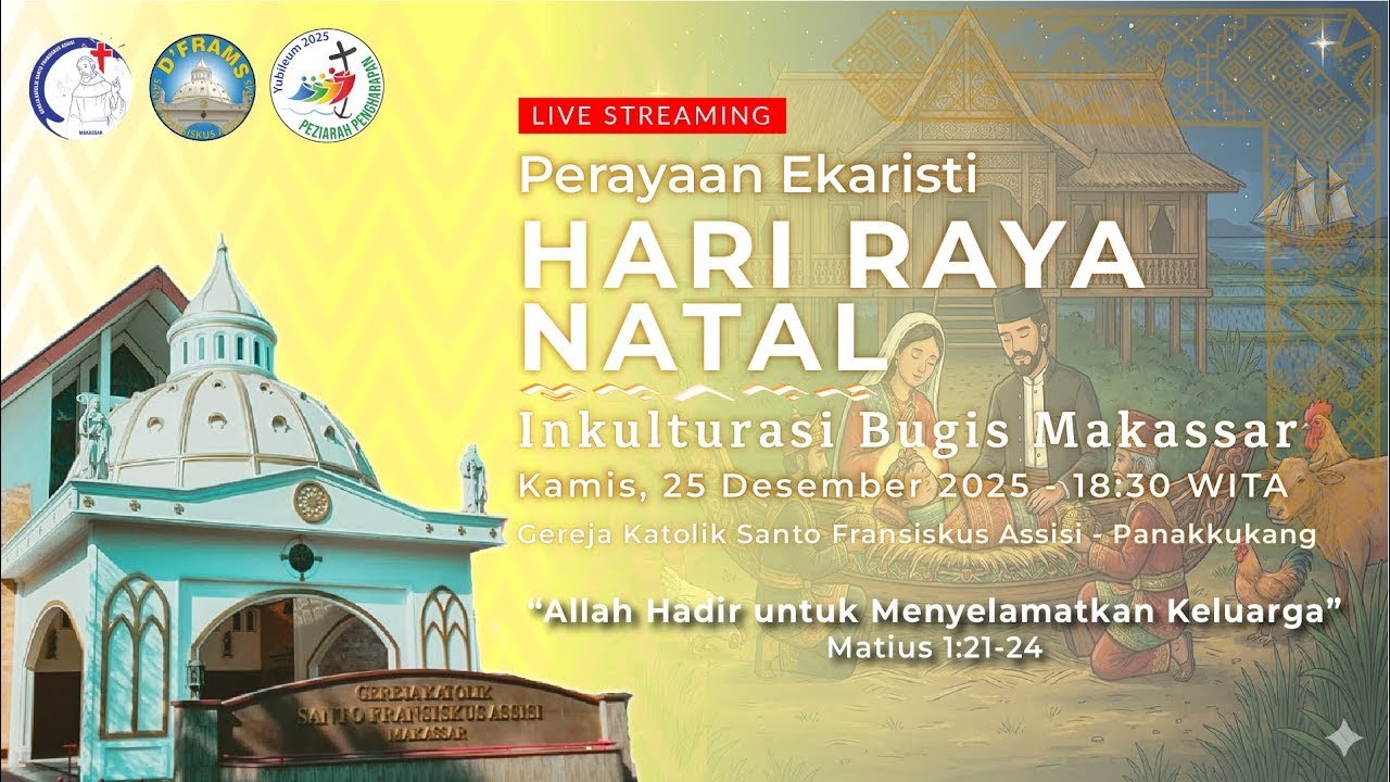 [Live Streaming] Misa Hari Raya Natal - Kamis, 25 Desember 2025, Pukul 18.30 WITA