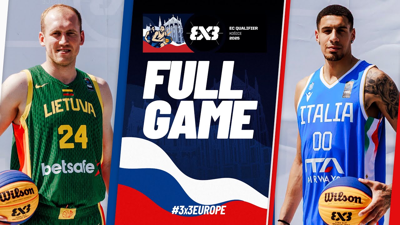 Литва 🇱🇹 против Италии 🇮🇹 | Отборочный матч Кубка Европы FIBA ​​3x3 2025 | Билетная игра
