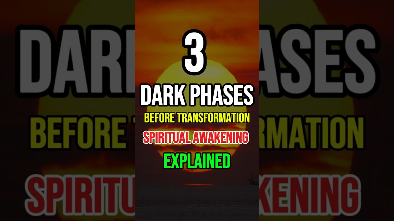3 Dark Phases Before Transformation (Spiritual Awakening Explained) #stoicism