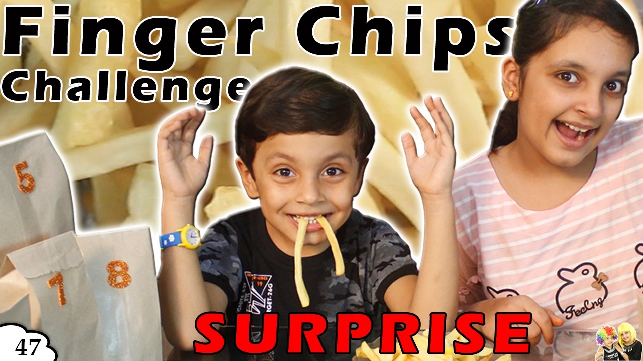 FINGER CHIPS CHALLENGE | Fun Kids Bloopers | Ep 47 Aayu and Pihu Show