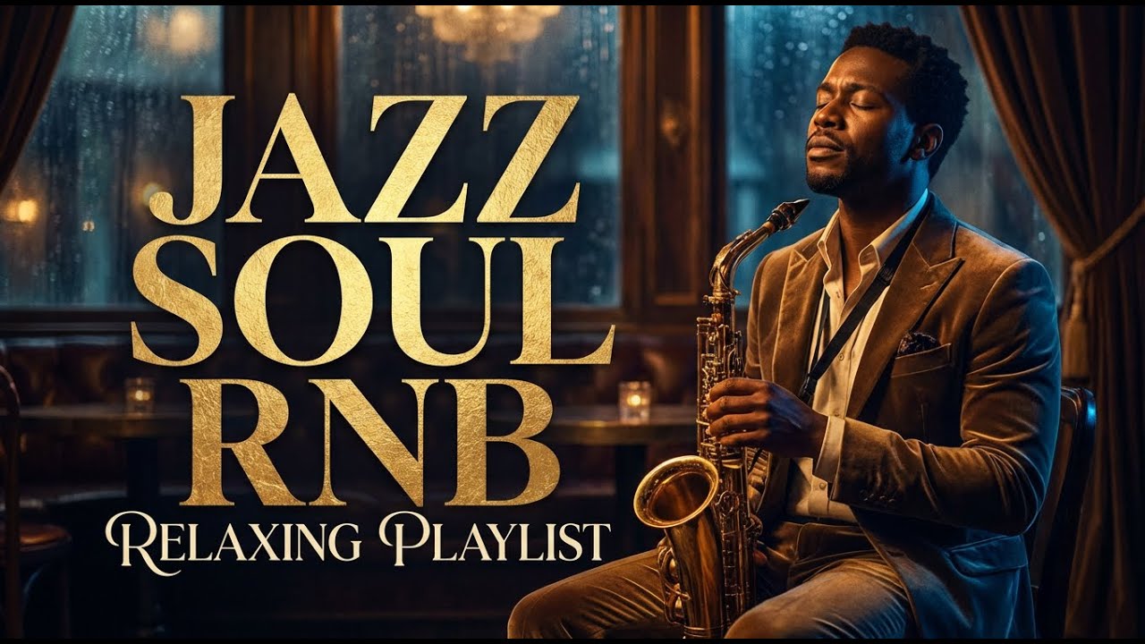 Smooth Jazz & Soul R&B to Relax  Study  Sleep 🎷🌧️
