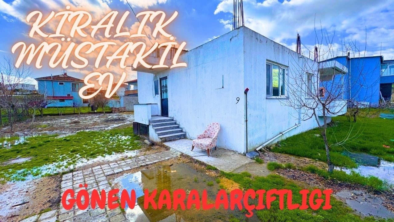 (380) MÜSTAKİL KİRALIK KÖY EVİ  GÖNENE 1 KM