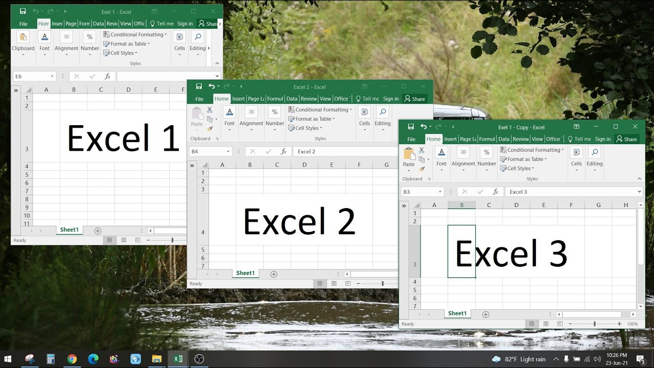 How to Work with Multiple Excel Windows Simultaneously | Multi-Window Mode