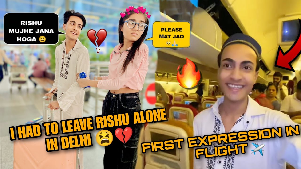 First Experience In Flight ✈️ | Ye Ladki To Rone Lagai 😭 | Justin Romio