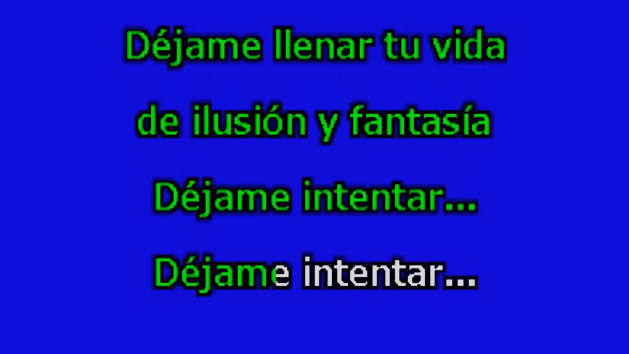 Carlos Mata -   Dejame Intentar - Karaoke