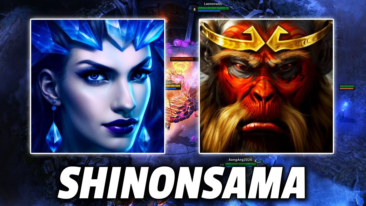 HoN 2 MATCH Ellonia & Monkey King SHINONSAMA เจ้าหญิงสุดป่วนกับลิงบ้า