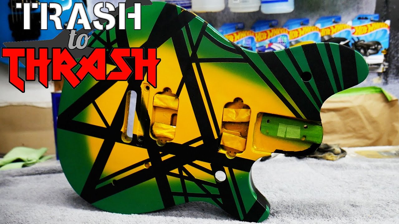 Trash to Thrash - EVH Wolfgang Standard Lizard Burst Refinish part 3