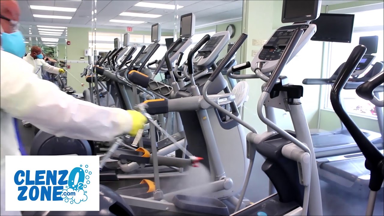 Disinfecting Fitness Facility with Clenz0-Zone | Allied Roof Cleaning