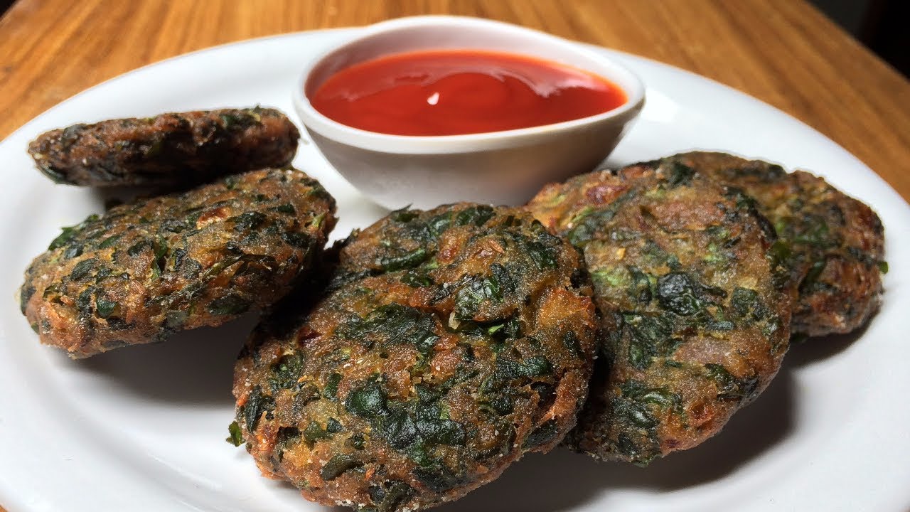 Instant Bread Palak Vada Recipe | Bread Spinach cutlets Recipe - Quick & Easy snack recipe