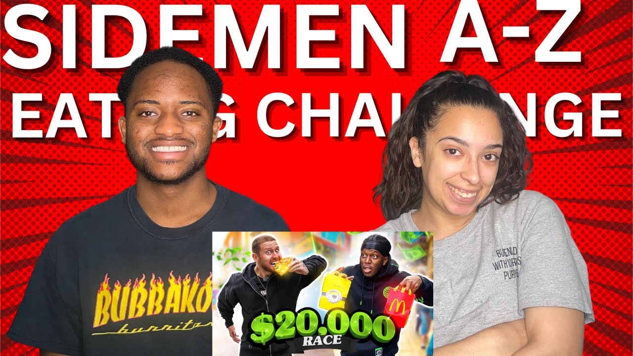 SIDEMEN $20,000 A-Z EATING CHALLENGE | RAE & JAE