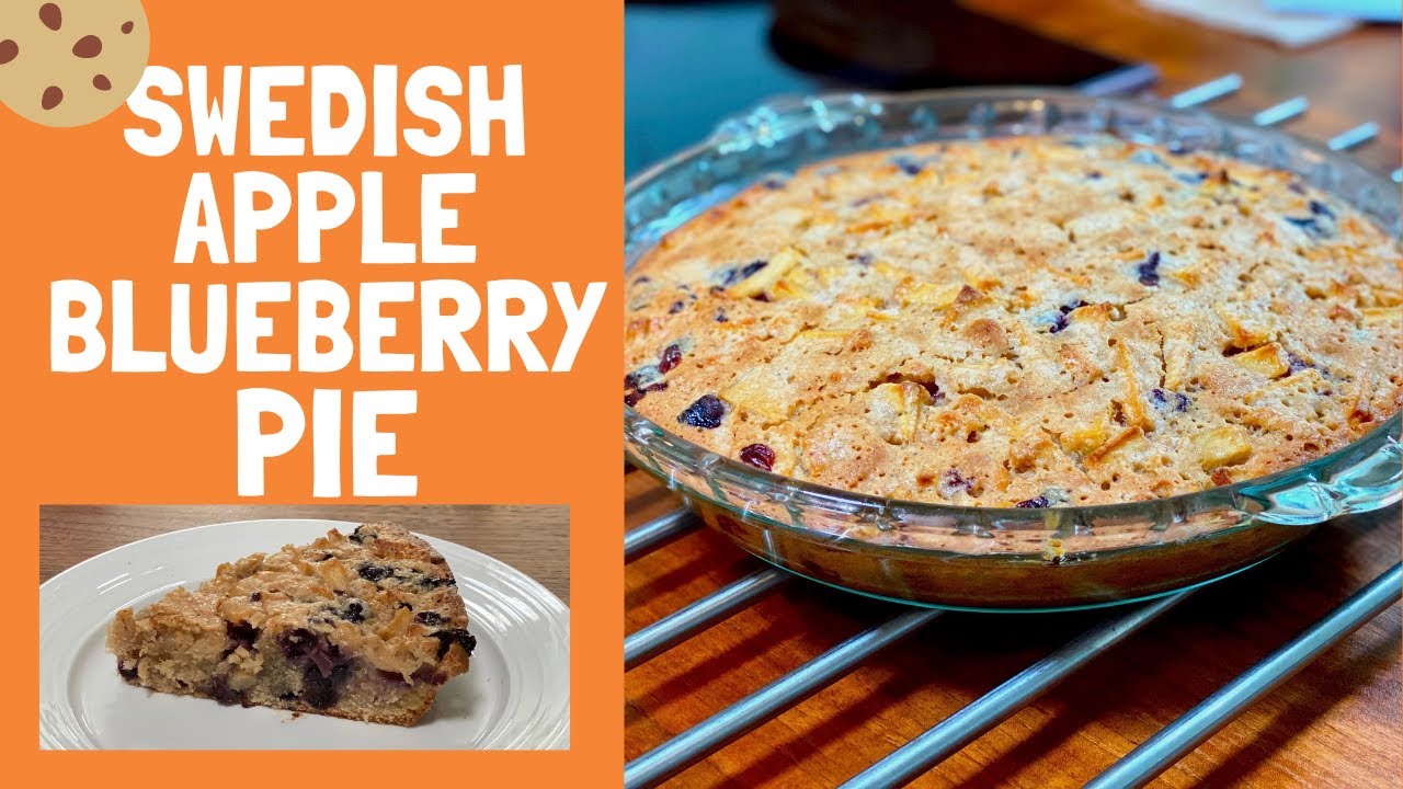 Swedish Apple Blueberry Pie