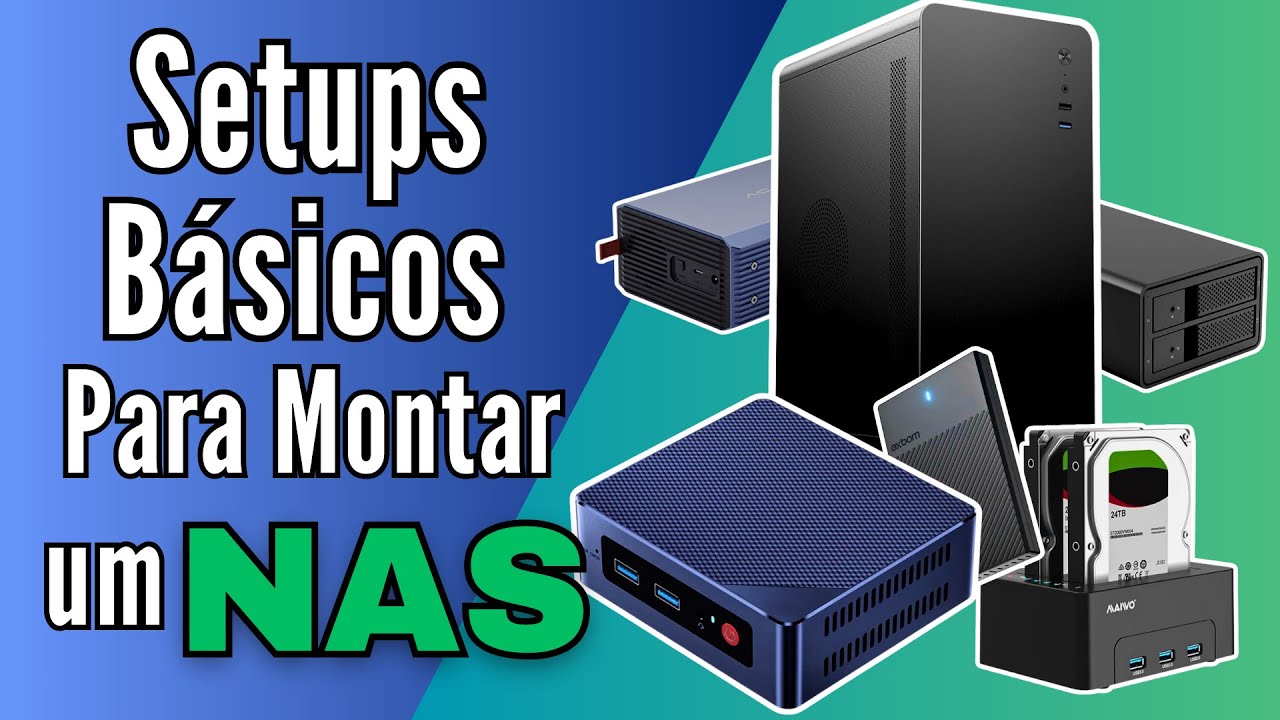 Três setups BÁSICOS para se montar um SERVIDOR DE ARQUIVOS doméstico.