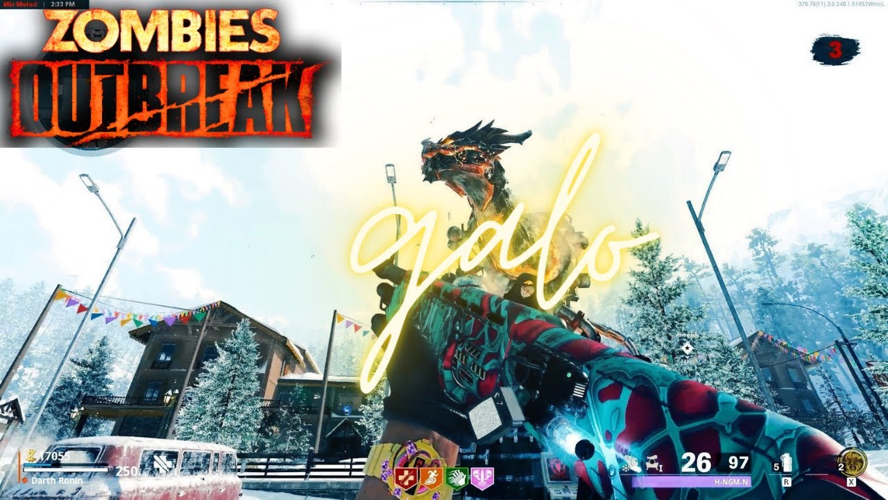 Call of duty Zombies Galo shotgun High rounds Gameplay (No Commentary)