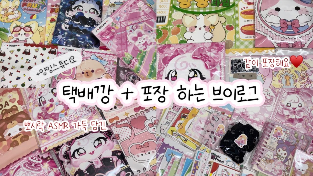 #포용 브이로그/택배깡/구매 취소..🫠#포용 포용계 #포장계 #sanrio #asmr#문구덕후 