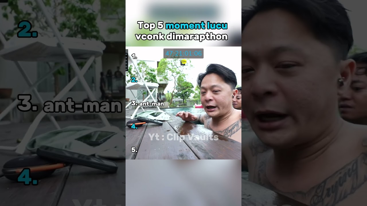 Top 5 moment lucu vconk di marathon s3 #shorts #top #funny