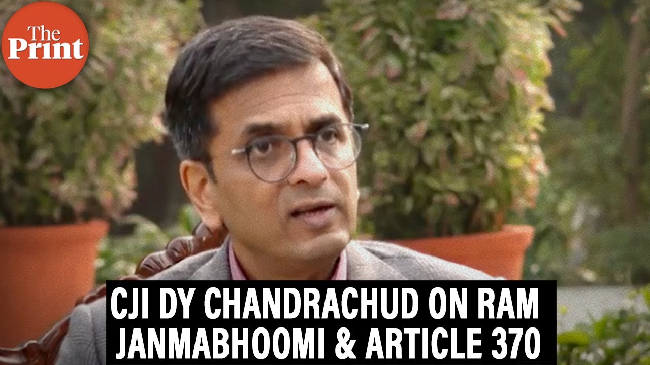 CJI DY Chandrachud says Ram Janmabhoomi ’judgement of the court, not any individual’