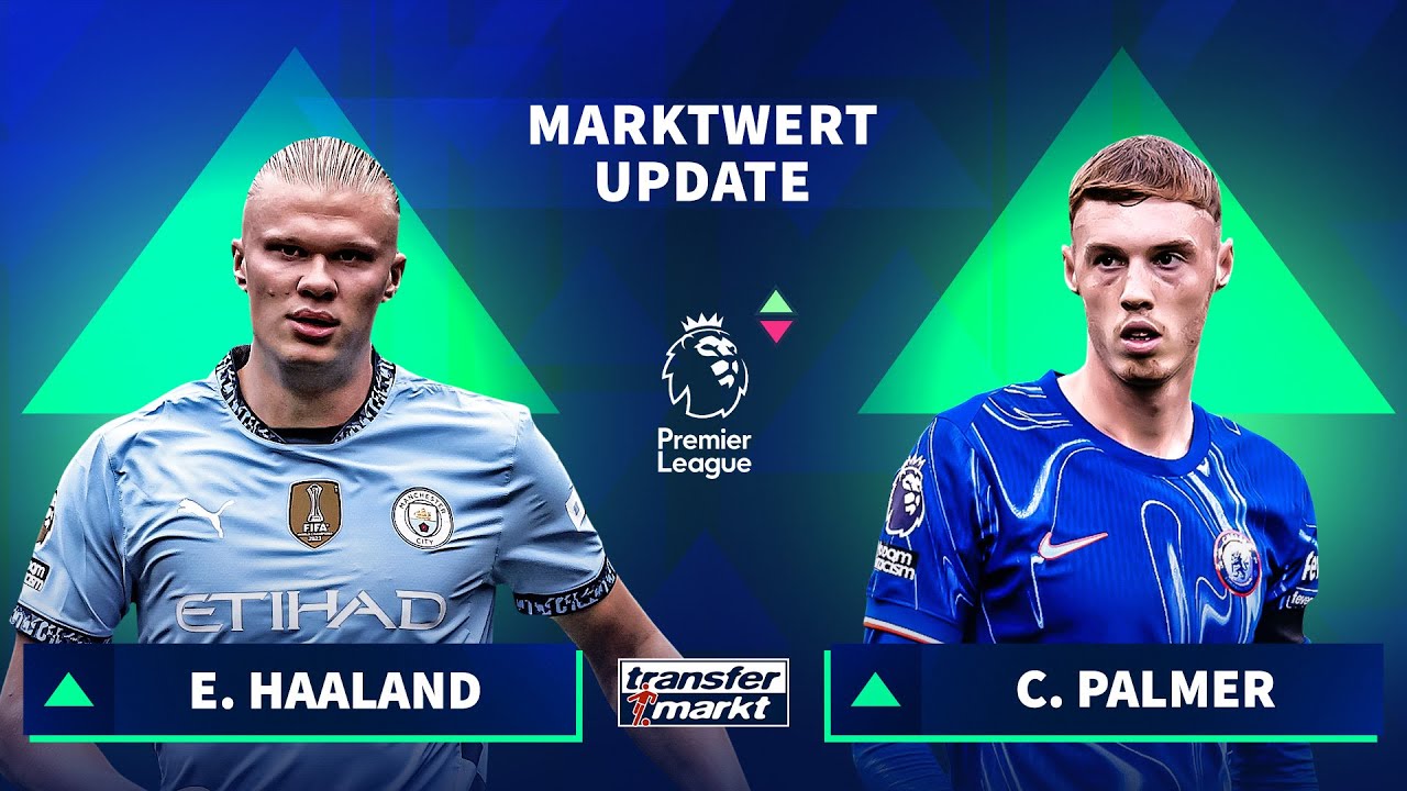 Haaland stellt Marktwert-Rekord von Mbappé ein! Marktwerte Premier League | TRANSFERMARKT