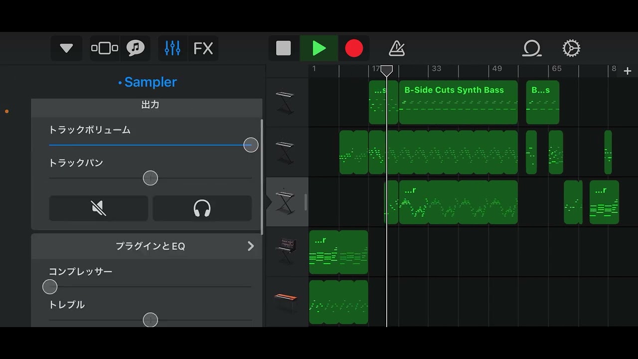 【GarageBand】郷愁を感じる曲(djplay)
