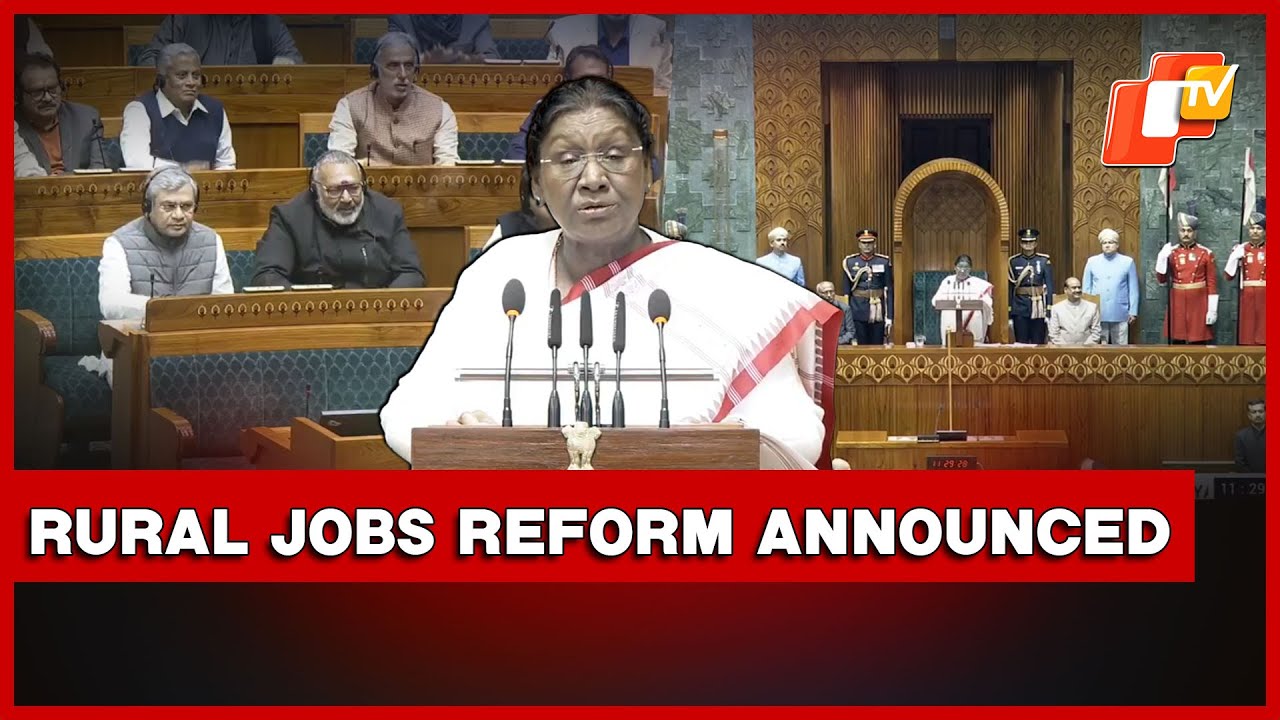 President Murmu Announces Viksit Bharat G Ram Law; BJP MPs Cheer As Opposition Protests