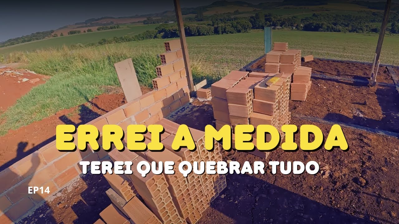 Construindo a própria casa sem experiência e chegou a hora de levantar os primeiros tijolos