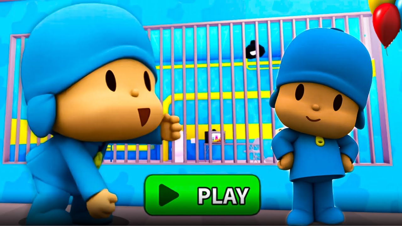 🧢🧢POCOYO PRISON RUN! (Obby) ROBLOX #scaryobby #roblox 