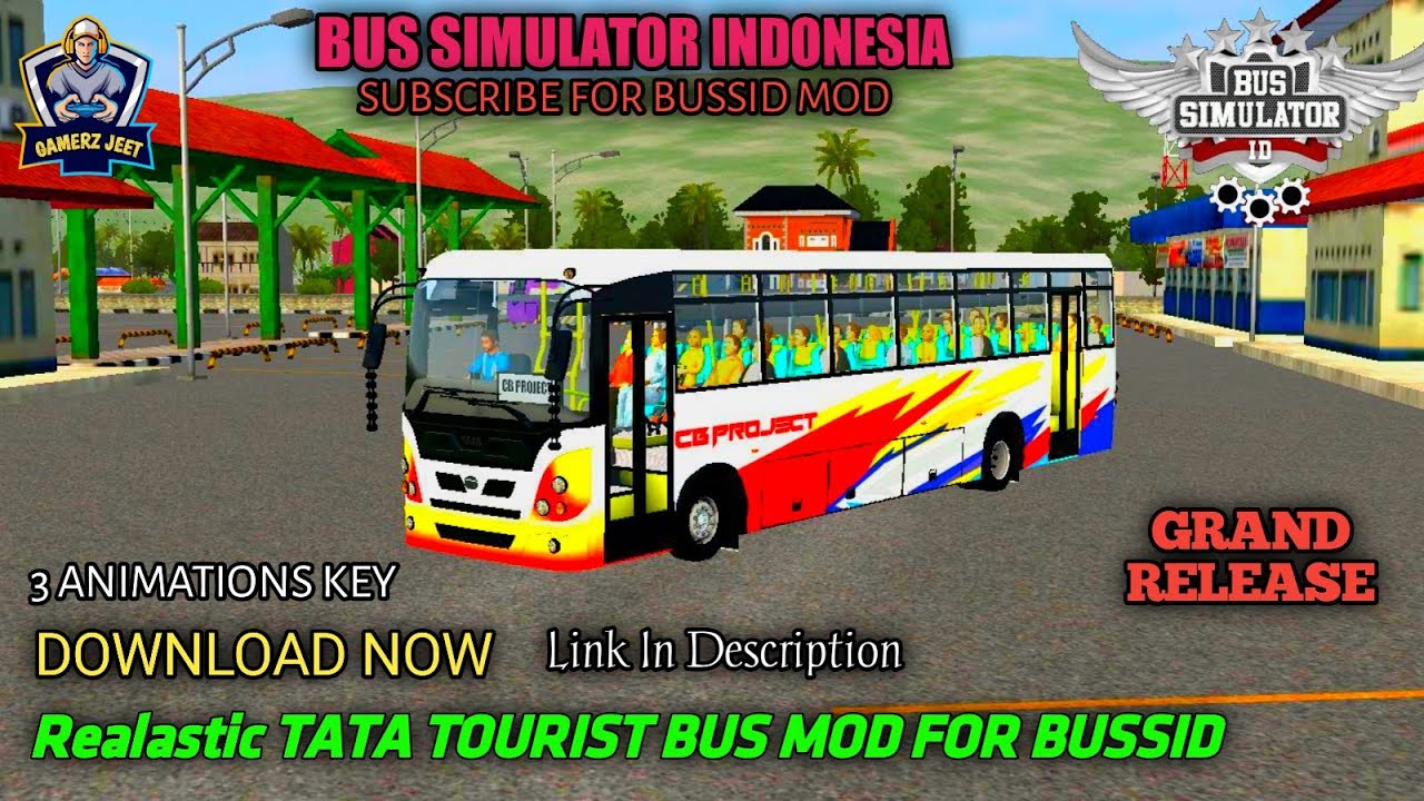 NEW TATA BUS MOD FOR BUSSID || BUS SIMULATOR INDONESIA || BUSSID MOD || GAMERZ JEET