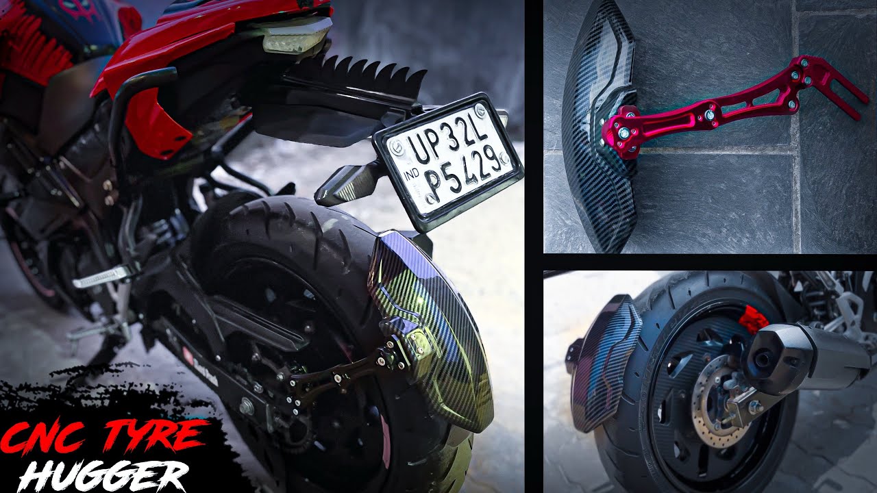 CNC tyre hugger for MT15 & R15 🔥 Carbon fibre tyre hugger installation and disadvantage