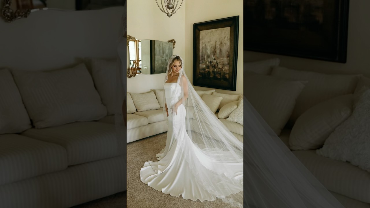 Making our new Lace Mantilla Veil for the most special bride!💍​⁠@xosamgirl #weddingveil #bride