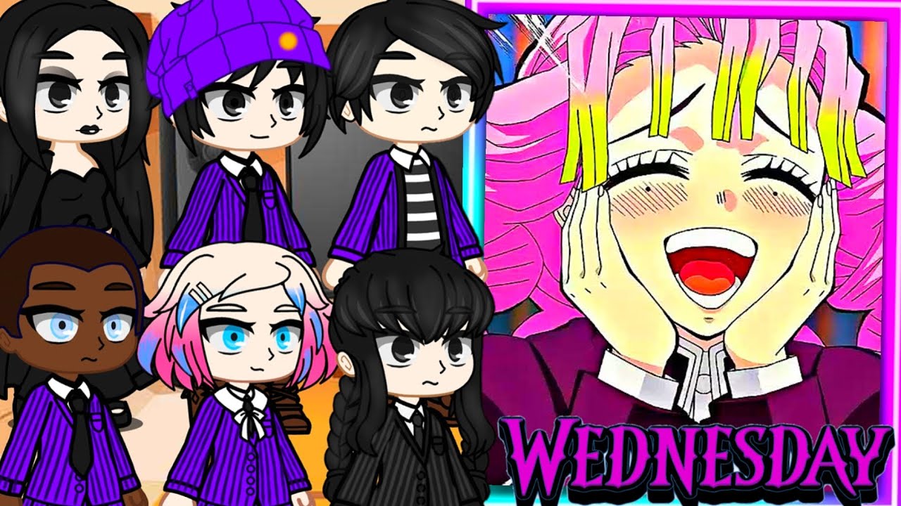 Wednesday react to F!Y/N as Mitsuri Kanroji ❤️ WEDNESDAY REACT TO MITSURI KANROJI