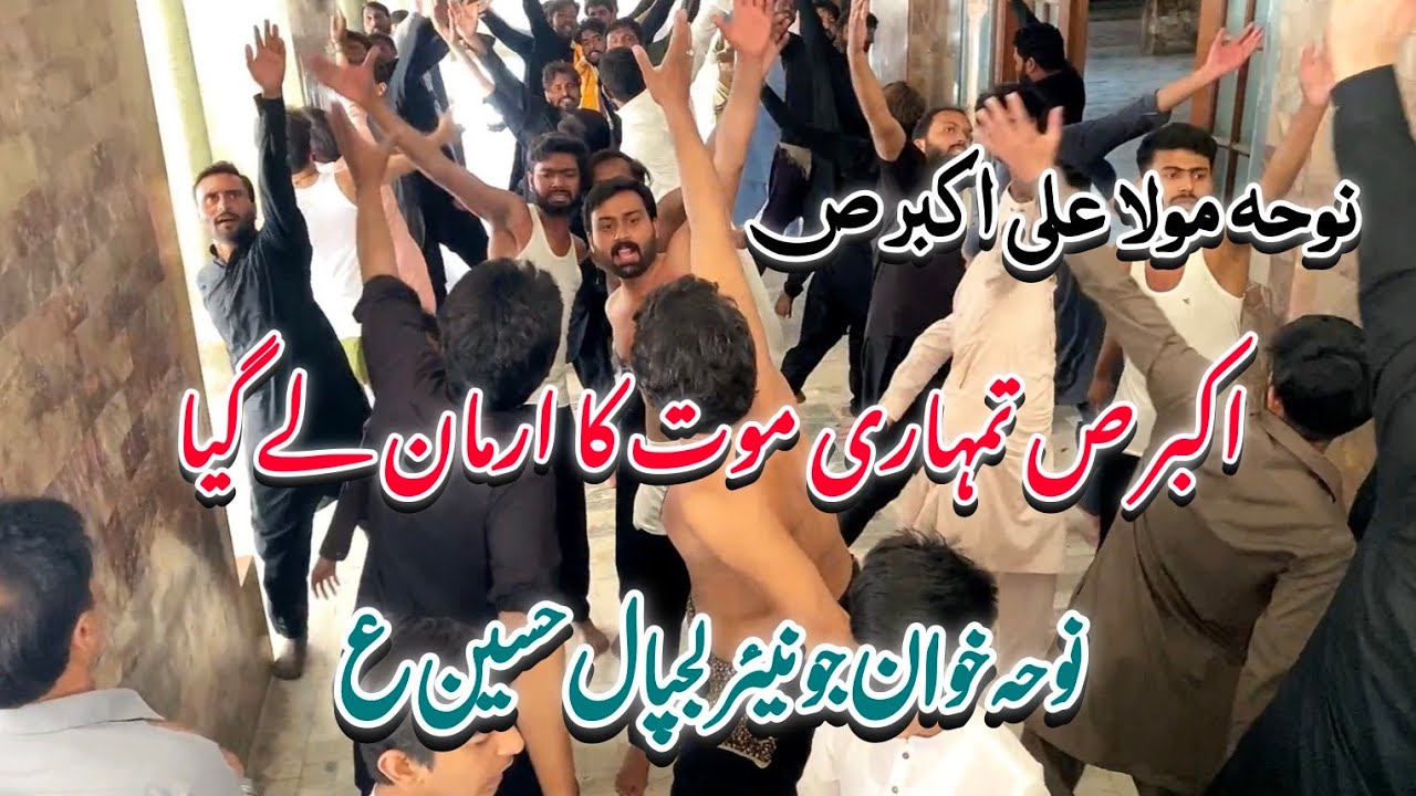 Noha || Akbar as tumhari mout ka arman ly gya || Nohakhwan Junior Lajpal hussain as Bhakkar