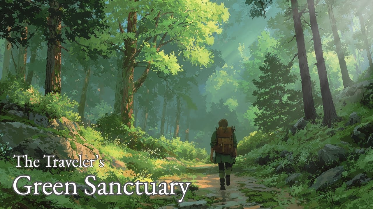 Музыка средневекового леса | Зеленое святилище путешественника | Учеба и сон