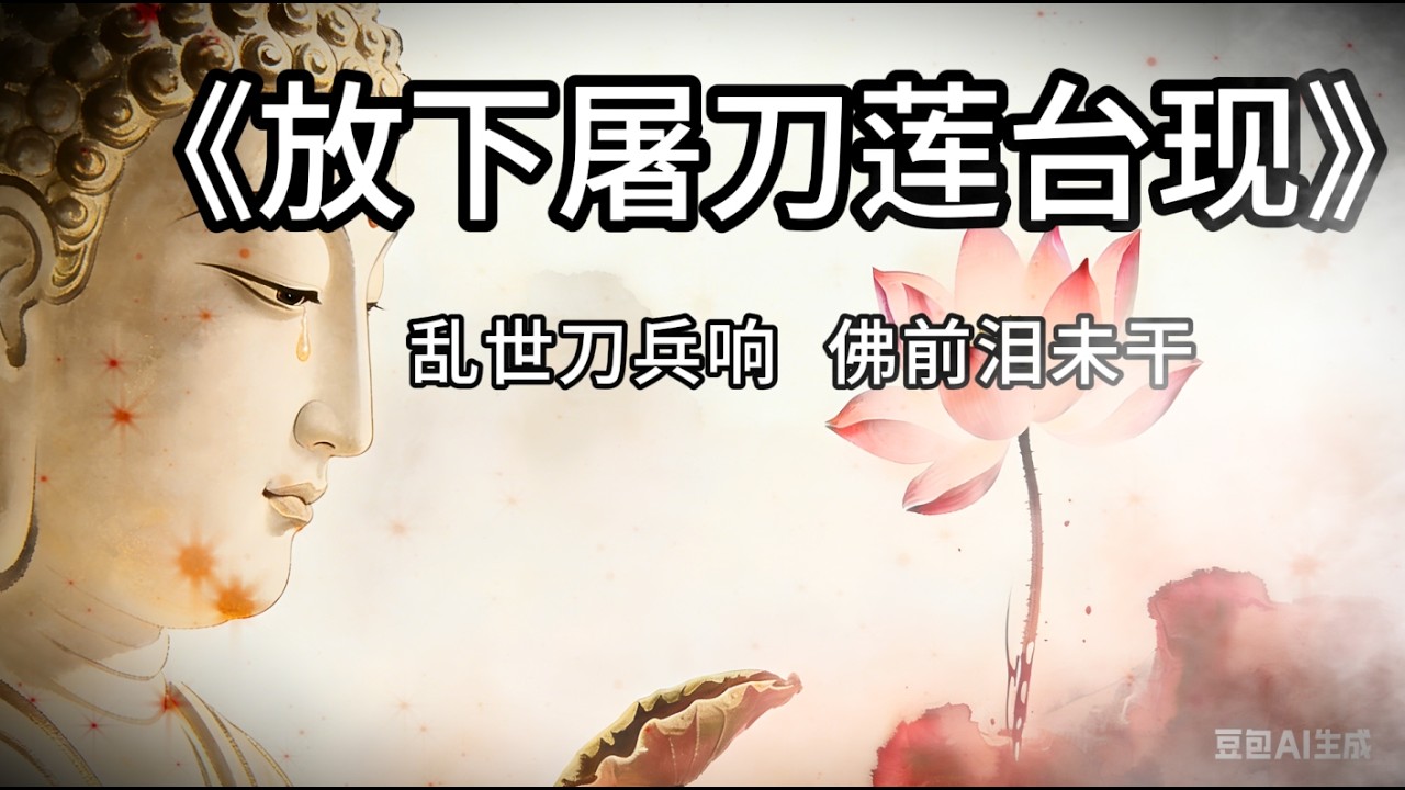 《放下屠刀 · 莲台现》  一首反战歌曲，道尽苍生祈愿。