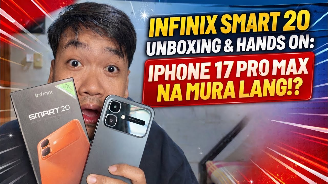 INFINIX SMART 20 UNBOXING AND HANDS ON: 4K PESOS PHONE NA MUKHANG IPHONE 17 PRO MAX?!