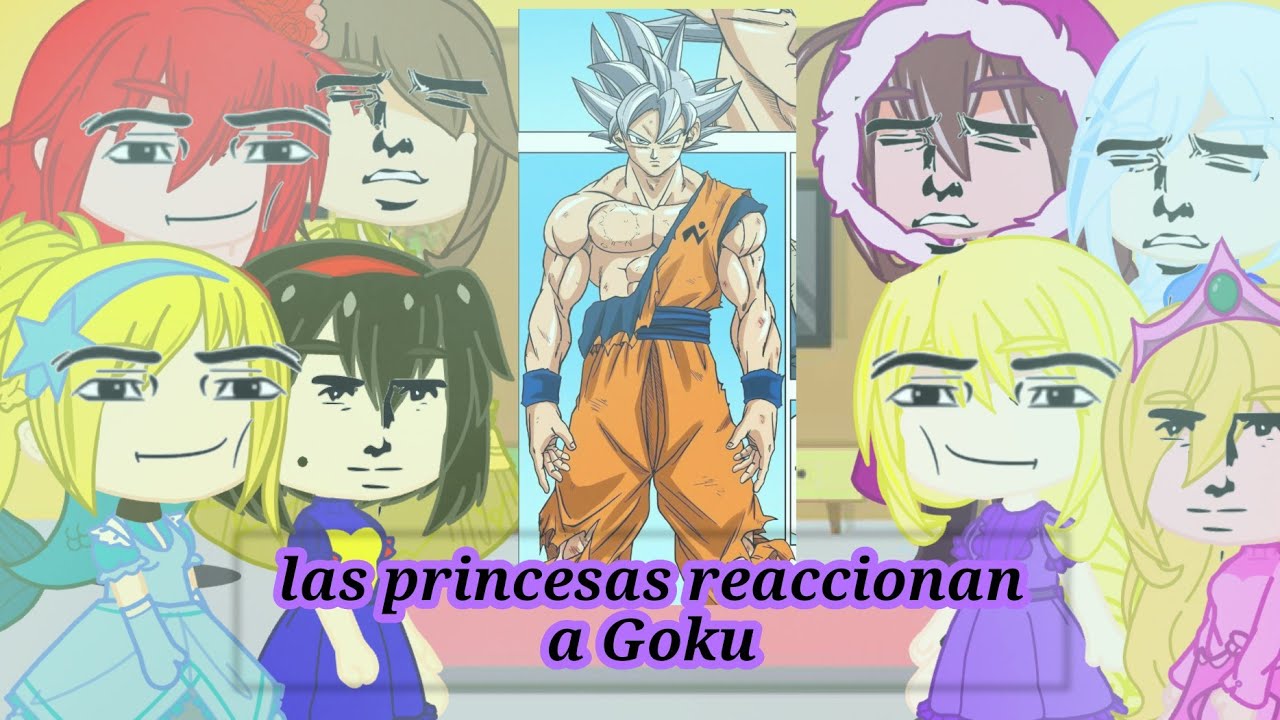 Las princesas de Disney reaccionan a goku ✨