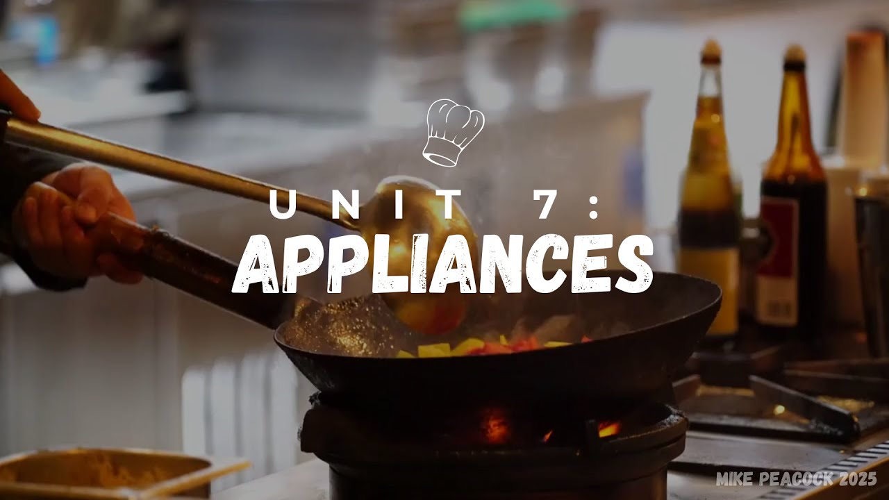Unit 7 Appliances Vocabulary