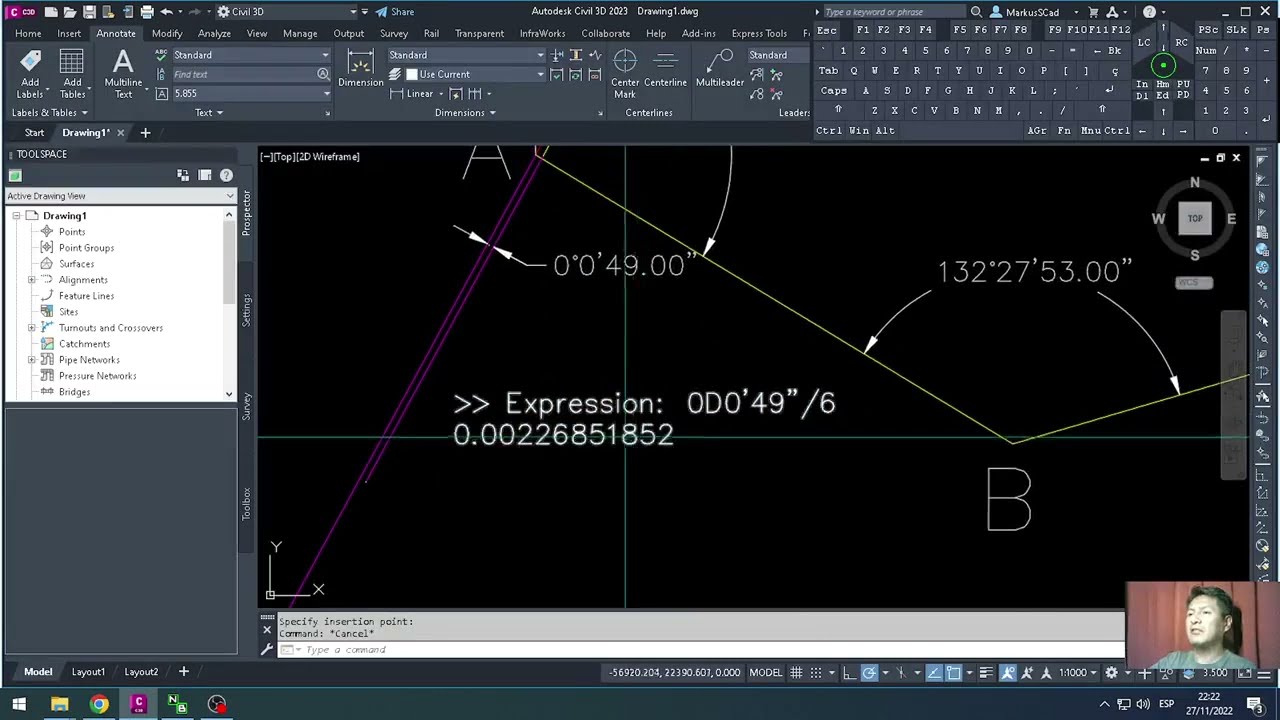 CIVIL 3D, MÉTODO GRÁFICO VS MATEMÁTICO, POLIGONAL CERRADA - COGOEDITOR