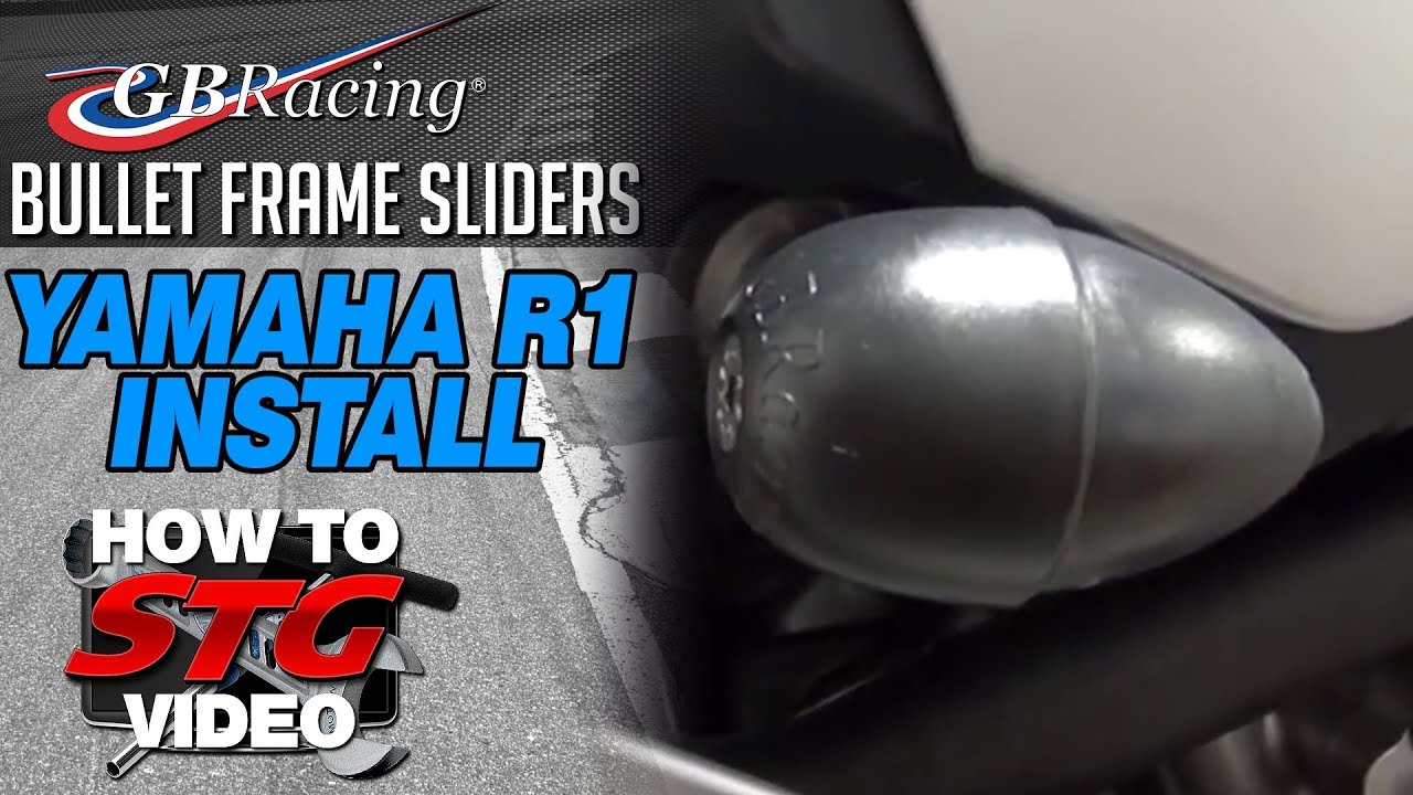 How to install GB Racing Bullet frame sliders on a 15-17 Yamaha YZF-R1 from SportbikeTrackGear.com