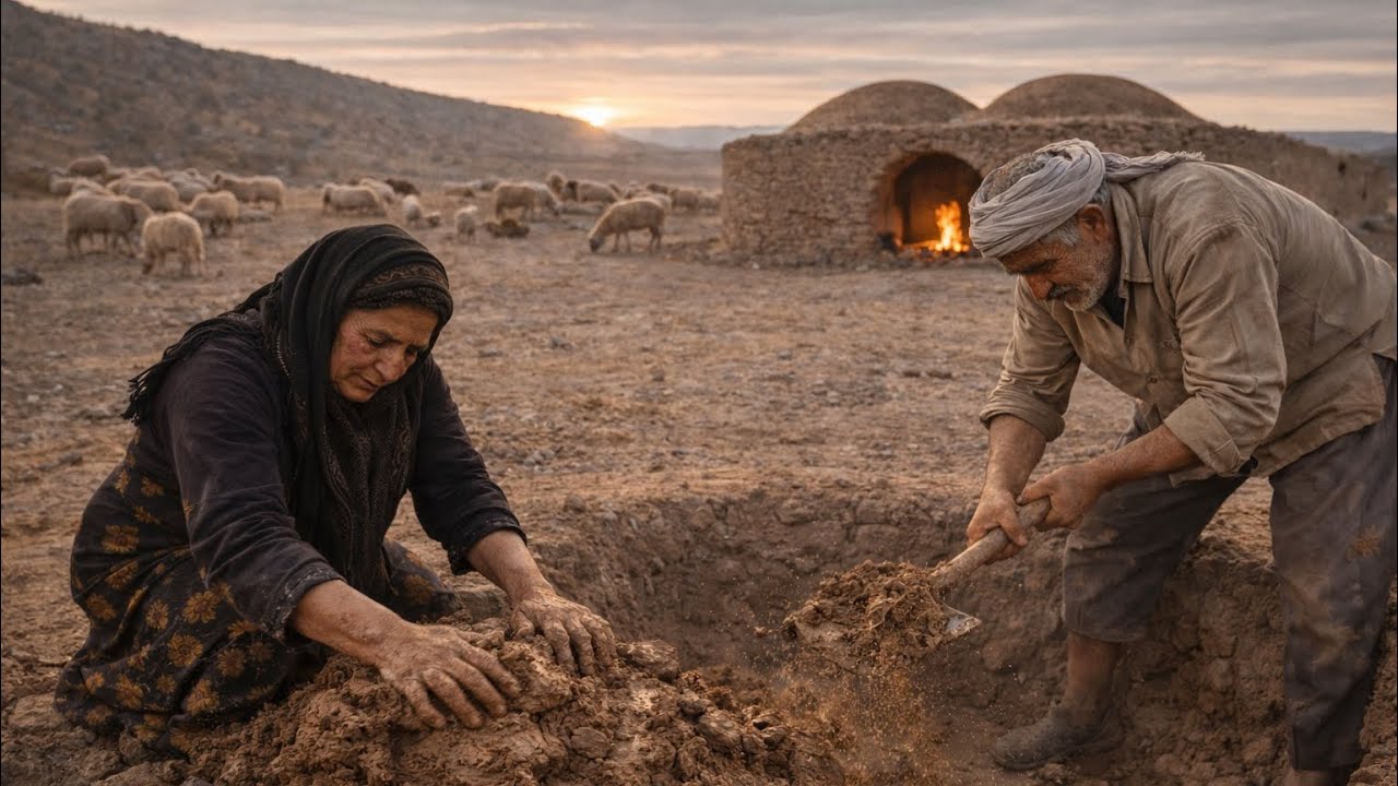 A Real Day in the Desert | Rebuilding Our 80 Year Old Mud House by Hand