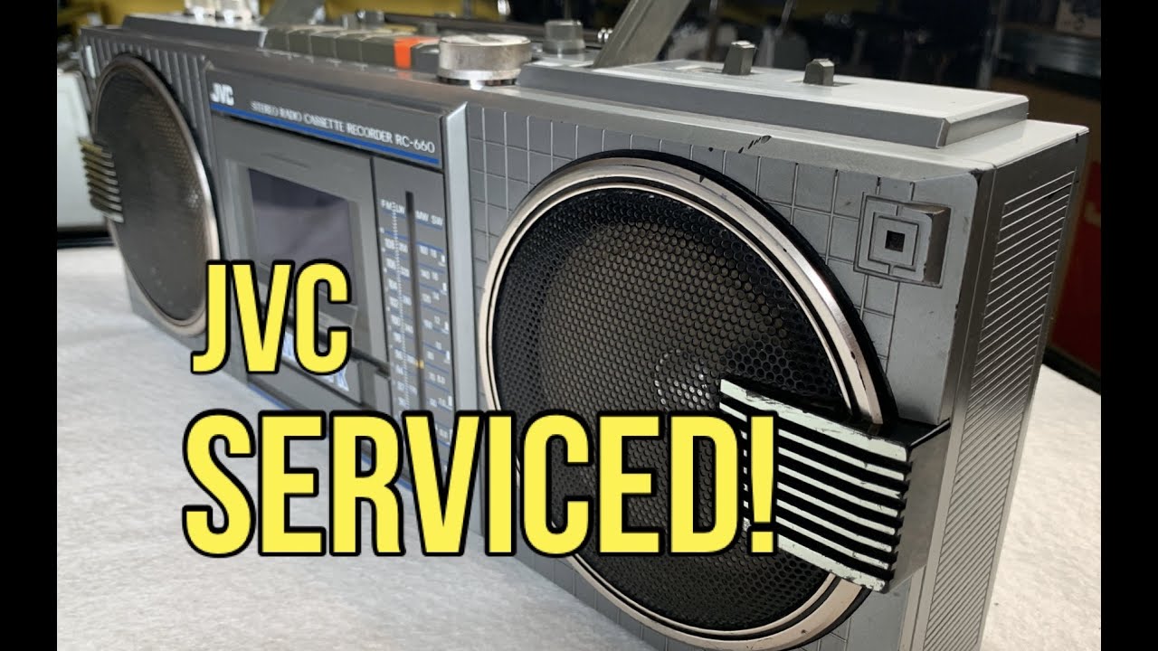 Ремонт магнитолы JVC RC660. Замена и обслуживание кассетного ремня магнитолы. RC-660LB