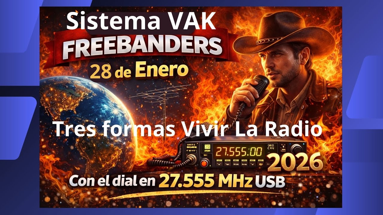 #-47- Sistema VAK en La Freebander y CB 27Mhz a La Escucha Cada Día desde Las 8:00h