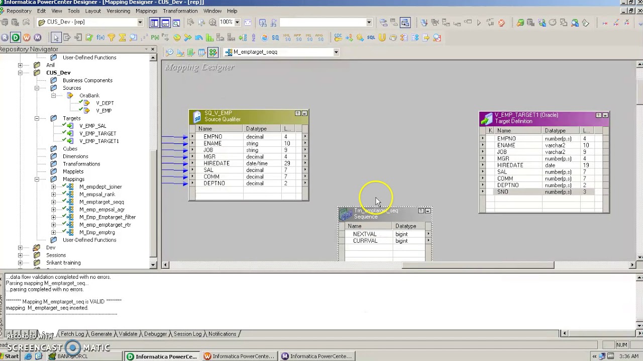 Informatica part11 - Sequence generator transformation