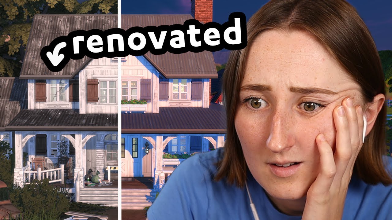 i renovated an abandoned farmhouse in the sims